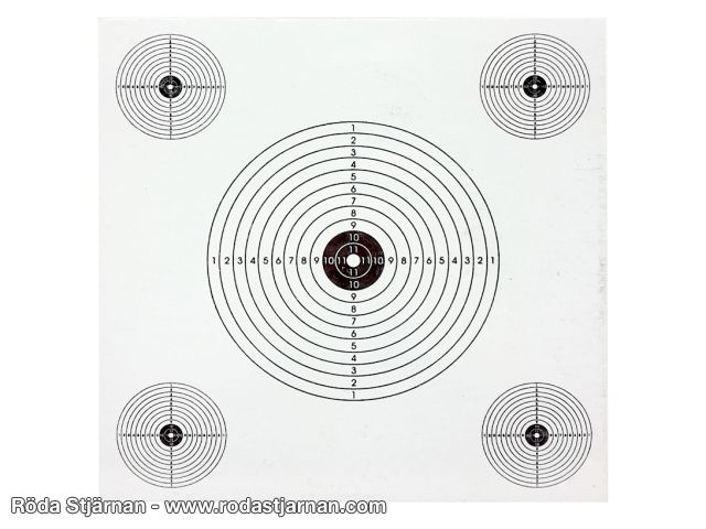 Artemis Target 5-spot 50pcs 14x14cm targets