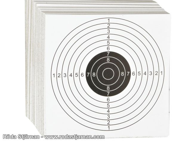 ASG Targets Paper 100pcs 14cm targets