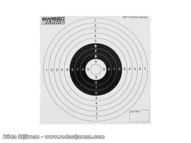 Swiss Arms Paper Targets 50 pcs 14cm targets