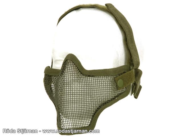 101INC Airsoftmaske i metall grønn Øye- og ansiktsbeskyttelse