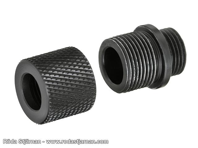 12 mm CCW til 14 mm CCW lyddemperadapter for airsoftpistoler lyddemper og munning