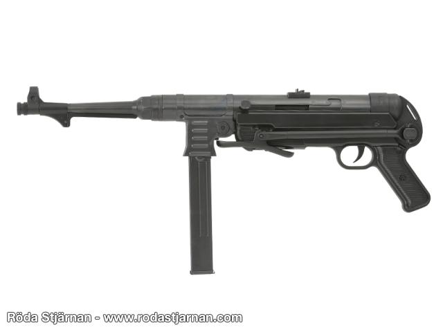 AGM MP40 WW2 SMG oksidert/svart airsoft rifle
