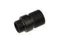 AirsoftPro Adapter Lyddemper Pistol Svart lyddemper og munning