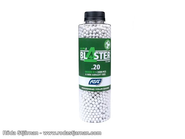 Alpha Blaster 0,20g BIO PLA 3300 st airsoftkulor airsoftkulor