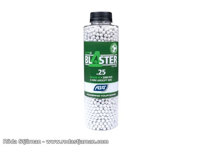Alpha Blaster 0,25g BIO PLA 3300 st airsoftkulor airsoftkulor