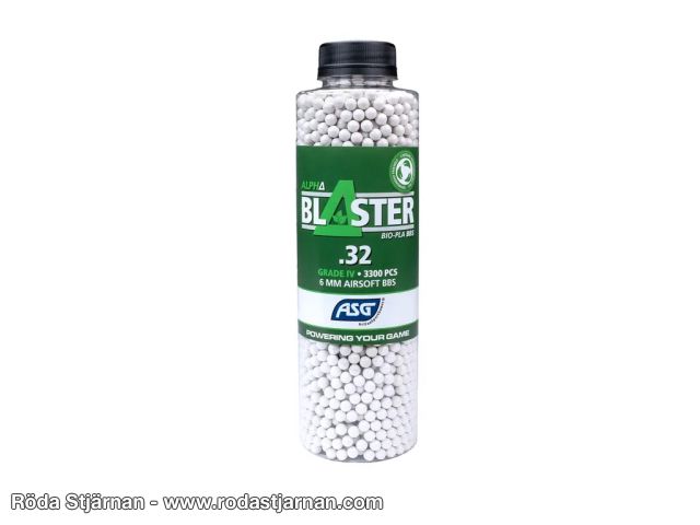 Alpha Blaster 0,32g BIO PLA 3300 stk airsoftkuler bb kuler