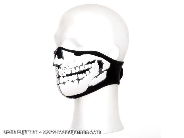 Ansiktsmaske Neopren Skull Black Øye- og ansiktsbeskyttelse