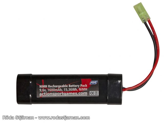 ASG 9.6V 1600 mAh Small Type NiMh