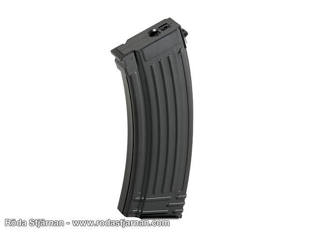Battleaxe Mid cap AK74 140 kulor stålmagasin magasin