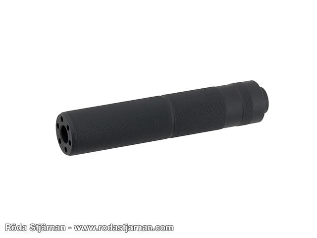 Cyma räfflad ljuddämpare 155x30 mm svart för airsoft ljuddämpare och mynning