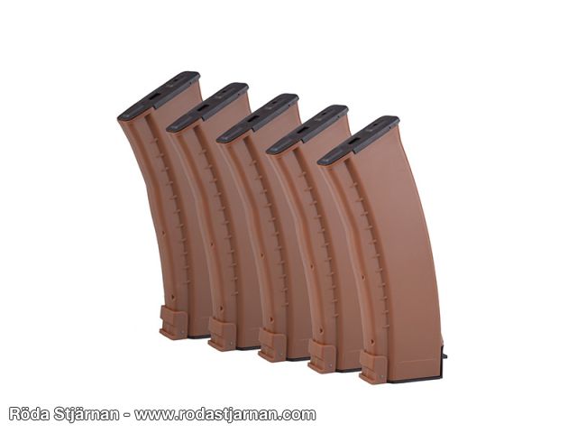 E&L AK74 5-pack 120rd mid-cap Brown