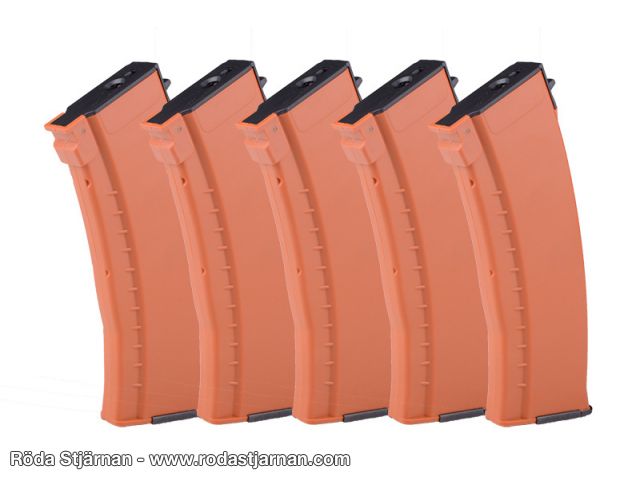 E&L AK74 5-pack 120rd mid-cap Orange