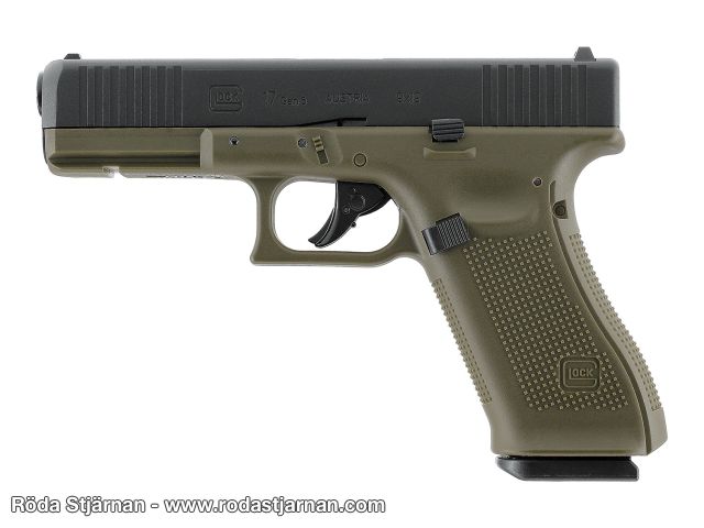 Glock 17 Gen5 GBB CO2 Battlefield Green Airsoftpistol airsoft pistoler