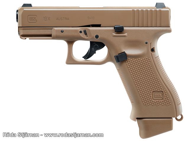 Glock 19X FDE CO2 GBB airsoft pistols