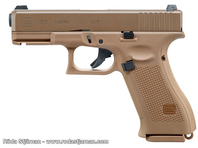 Glock 19X FDE GBB airsoft pistols