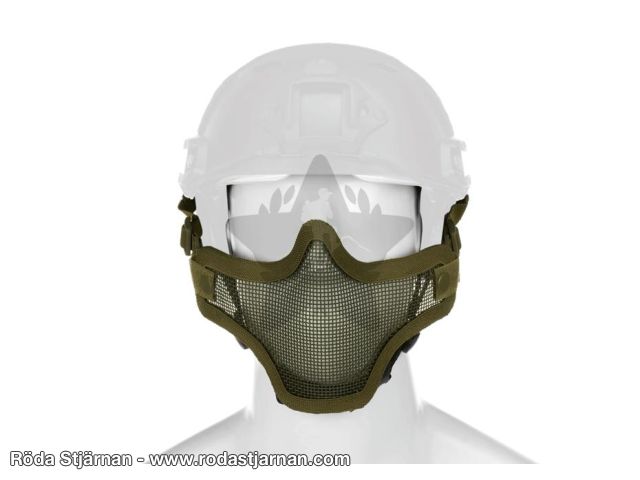 Invader Gear FAST Hjelm Mesh Mask OD Øye- og ansiktsbeskyttelse