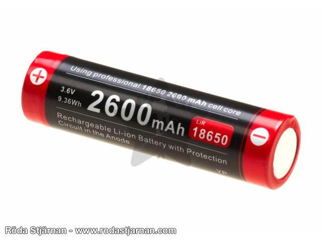 Klarus 18650 3.6V 2600mAh USB