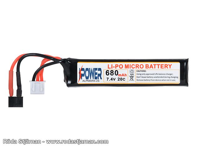 LiPo 7.4V 680mAh AEP Mico Dean