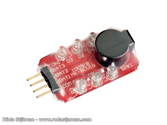 LiPo-alarm batterier og kontakter