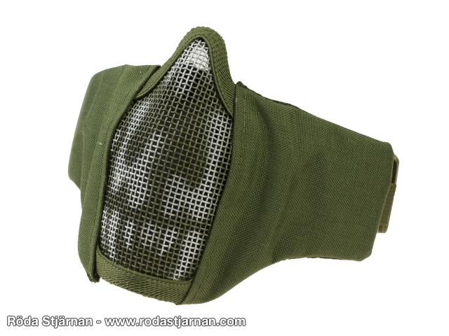 PDW Half Face Mesh Nettmaske Skull OD Øye- og ansiktsbeskyttelse