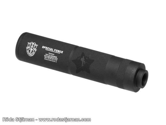 Pirate Arms Pro 155 mm suppressor black for airsoft silencers and muzzle