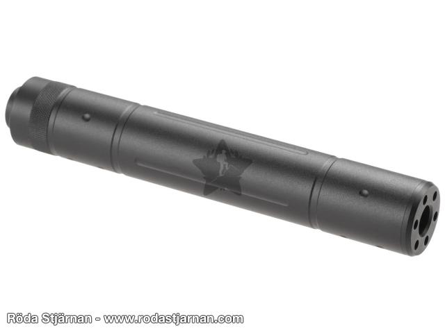 Pirate Arms silencer black for airsoft V5 195x30mm silencers and muzzle