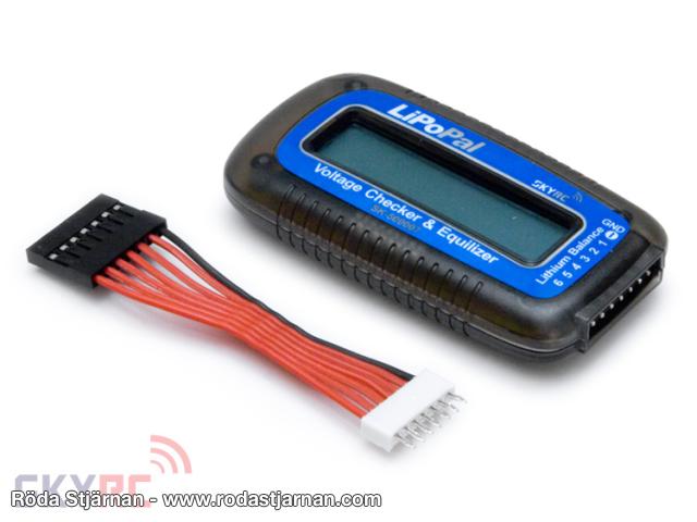 SkyRc LiPo Pal batterier och kontakter