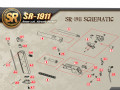 Spare parts SRC 1911 GBB internal parts
