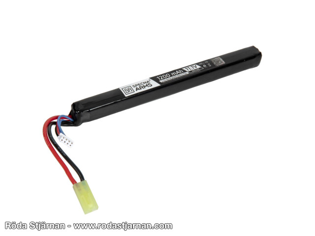 Specna Arms LiPo 11.1V 1200mAh Stick batterier og kontakter