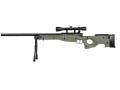 Specna Arms SA-S11 med kikarsikte och bipod Grön