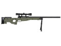 Specna Arms SA-S11 med sikte og bipod Grønn airsoft rifle