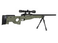 Specna Arms SA-S11 med sikte og bipod Grønn airsoft rifle