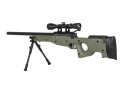 Specna Arms SA-S11 med sikte og bipod Grønn airsoft rifle