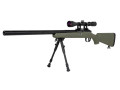 Specna Arms SA-S12 VSR Grønn med sikte og bipod airsoft rifle