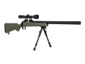 Specna Arms SA-S12 VSR Grønn med sikte og bipod airsoft rifle