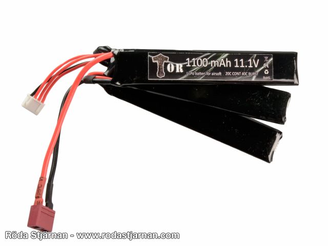 TOR LiPo 11.1V 1100 mAh 20/40C Nun Chuck Dean