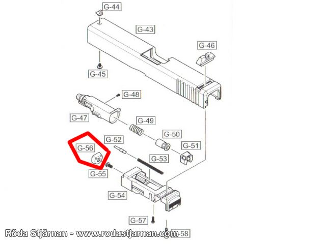 WE Reservdel WE17 G-56 interna delar