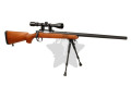 WELL VSR MB-03 Kit med Sight Bipod Wood airsoft rifle