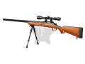 WELL VSR MB-03 Kit med Sight Bipod Wood airsoft rifle