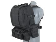 3-dagers kampryggsekk Lommer MOLLE 36L Svart
