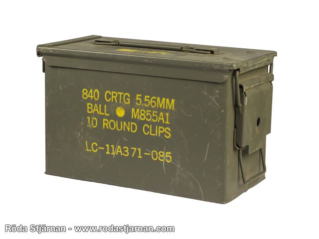 Amerikansk ammunisjonsboks M2A1 ammunisjonsbokser
