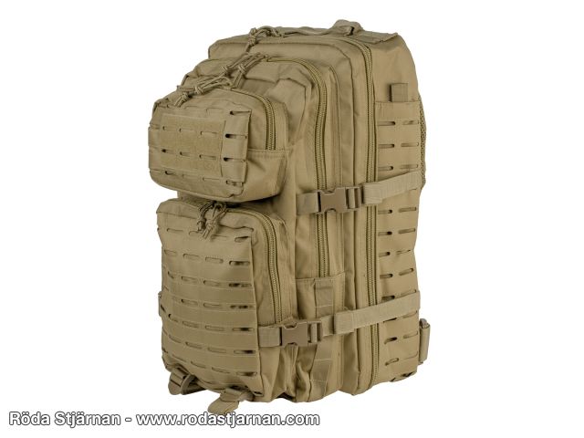 Mil-Tec Assault pack MOLLE 35 liter Laser Cut Coyote