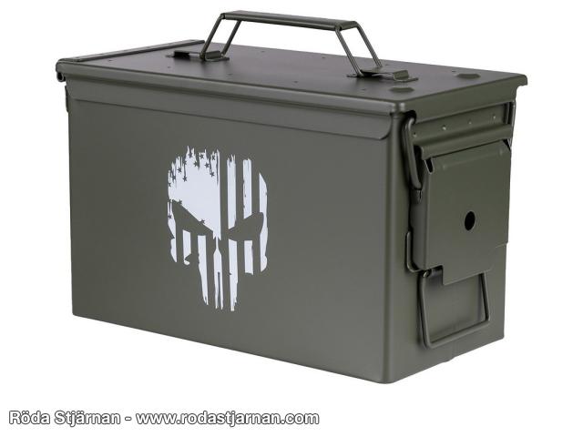 Fosco Ammunisjonskasse M2A1 .50 punish skull ammunisjonsbokser