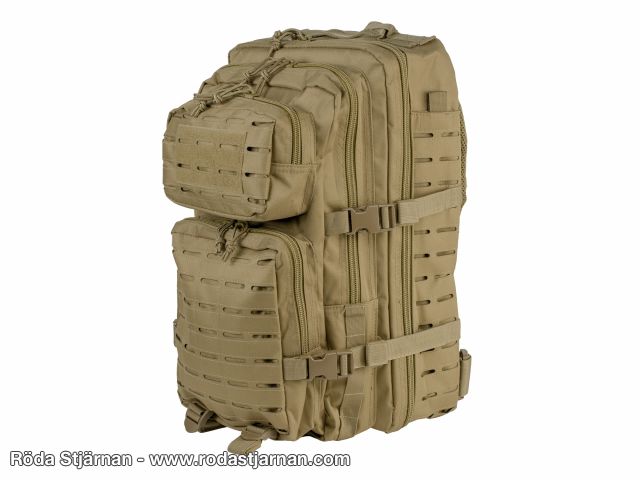 Mil-Tec Assault pack MOLLE 35 liter Laser Cut Coyote