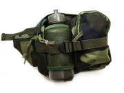 101INC Fanny pack med flaska Woodland