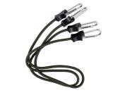 Elastiska spännremmar med karbinkrokar 91 cm 2-pack grön