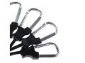 Elastiska spännremmar med karbinkrokar 91 cm 2-pack svart tillbehör