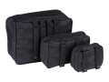 Organizer Set 3 st packpåsar svarta tillbehör