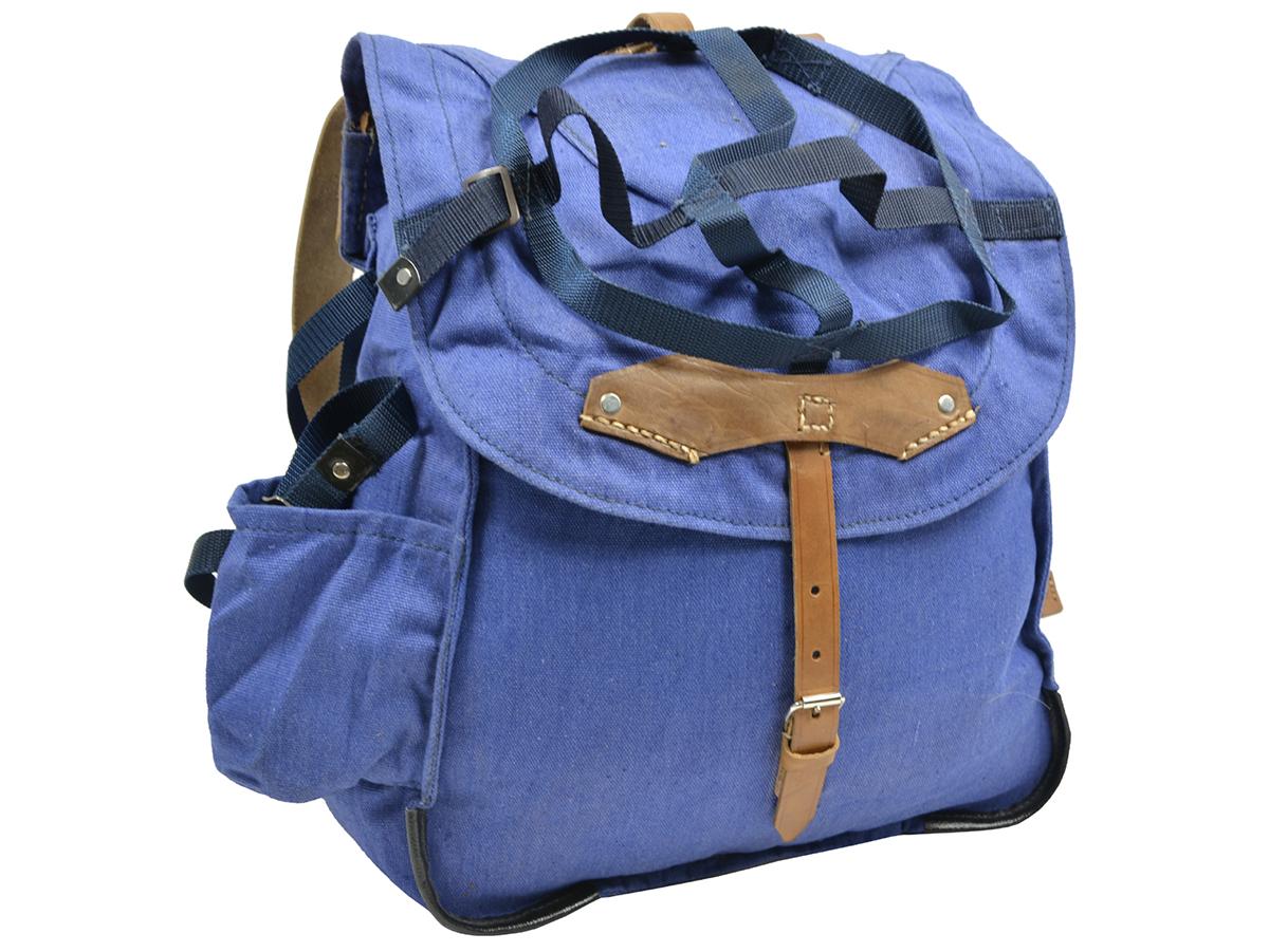 Product Image for Ryggsäck kanvas och läder Lätt Blå