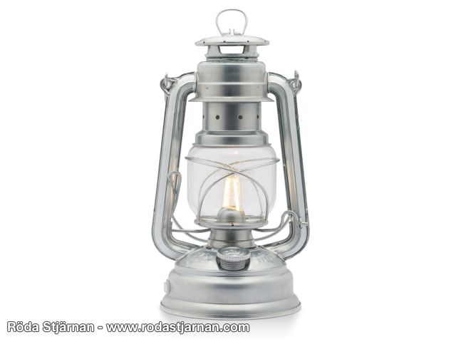 Feuerhand LED-lykta Baby Special 276 Zink steglöst dimbar